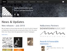 Tablet Screenshot of nobusinessrecords.com